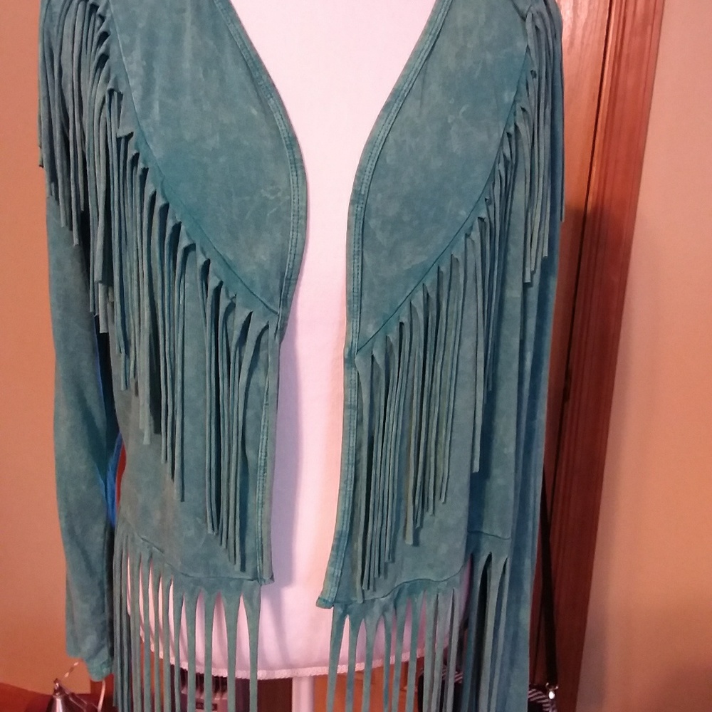 T Party new fringe cardigan